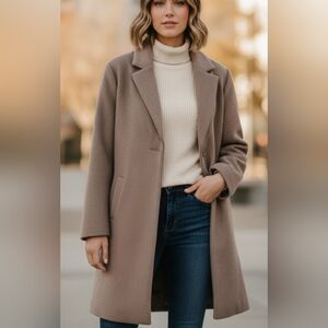 Women's Tan Coat Pit 24 L37.5